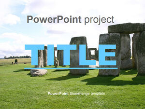 Stone forest scenic spot ppt template