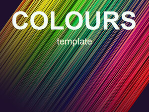 Colorful twill lines background ppt template