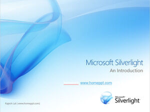 Modello ppt del prodotto Microsoft Silverlight Microsoft