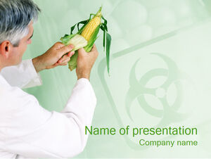 Corn seed scientific research ppt template