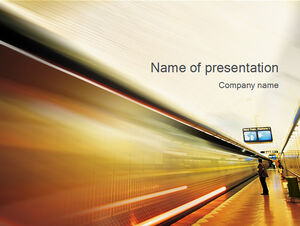 Subway station ppt template
