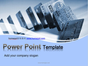 Bank card financial industry ppt template