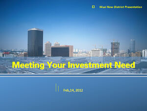 Kentsel yatırım planlaması ppt şablonu