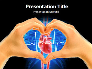 Pay attention to heart health public welfare ppt template