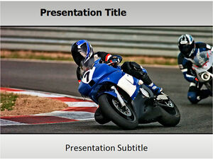 Motorcycle speed passion ppt template