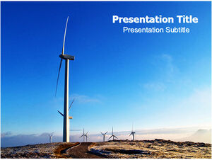 Wind power environmental protection energy ppt template