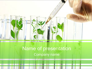 Sprout test tube cultivation test ppt template