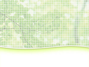 Grid green plant background ppt template