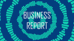 작은 신선한 유럽과 미국 스타일의 비즈니스 보고서 일반 PPT 템플릿