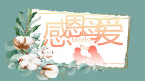 Miłość matki Dziękczynienia - dzień matki ppt szablon