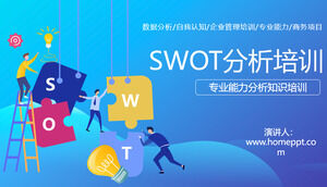 SWOT analysis training courseware PPT template