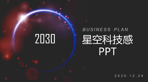 Templat PPT umum industri teknologi bintang