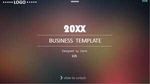 Simple dynamic IOS wind general PPT template