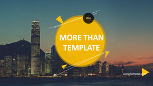 Flat and tall business PPT template