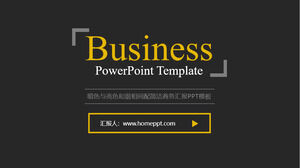 Simple black business general PPT template