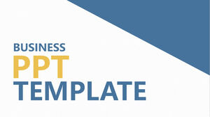Simple atmosphere business PPT template download