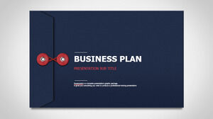 Creative file bag business PPT template