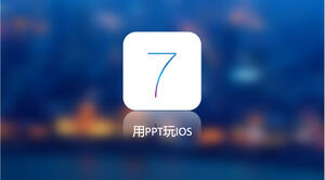 IOS7 frosted glass effect slideshow template