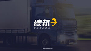 Debon ekspresowa firma logistyczna i transportowa szablon PPT