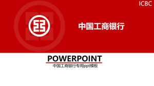 Templat PPT laporan ringkasan Industrial and Commercial Bank of China