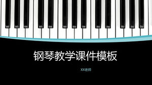 Piano education teaching courseware PPT template
