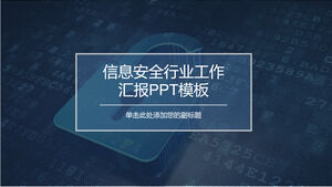 Szablon raportu PPT dotyczącego bezpieczeństwa informacji w sieci
