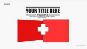 Red Cross medical and health assistance PPT template