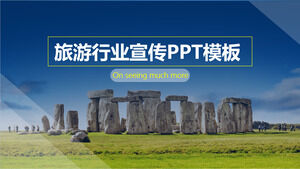 Werbung für touristische Projektattraktionen PPT-Vorlage