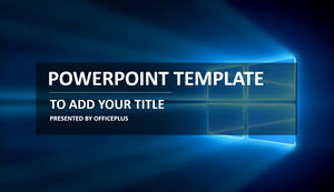 win10 tile Metro style PPT template