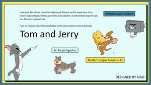 Modello PPT gatto e topo Tom e Jerry