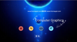 CG technology makes menu responsive interactive PPT animation download