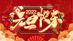 Kartu ucapan PPT Selamat Tahun Baru 2022 yang indah
