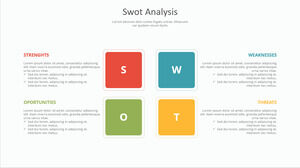 Material PPT de análise SWOT simples