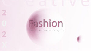 Modèle PPT de rapport de travail de l'industrie des cosmétiques de beauté de la mode rose simple
