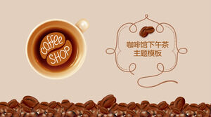 Coffee PPT theme template