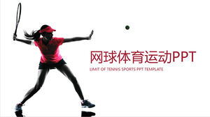 Șablon PPT simplu pentru jucător de tenis