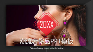 European and American fashion luxury accessories PPT template