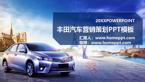Modèle PPT de plan de vente et de marketing de voitures Toyota