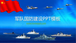 Modelo de PPT de construção de defesa militar