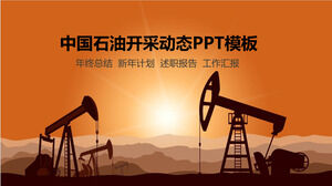 Modello PPT per l'estrazione di petrolio dal giacimento di petrolio