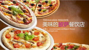Delicious pizza PPT template