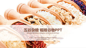 Modelo de PPT de cereais e produtos agrícolas