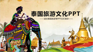 Download gratuito del modello PPT di viaggio in Thailandia a colori