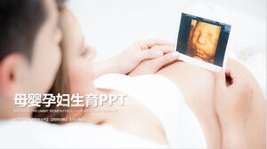 Téléchargement gratuit du modèle PPT parentalité mère et bébé rose
