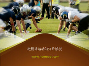 Sports slideshow template for foreign football game background