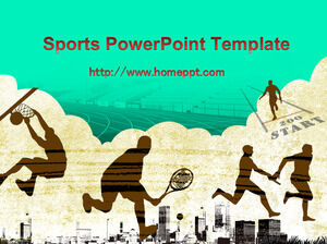 Retro Style Games PowerPoint Template Download