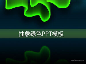 Download do modelo de PowerPoint de tecnologia de luz verde abstrata