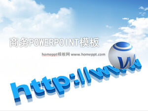 Schöne WWW-Hintergrund-E-Commerce-PowerPoint-Vorlage