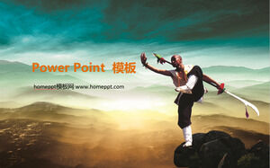 Descărcare șablon PowerPoint de Kung Fu chinezesc