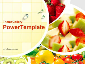 Download do modelo de PowerPoint de salada de frutas